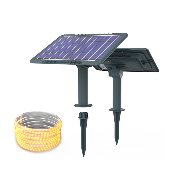 Einfarbige Solarstreifenleuchte