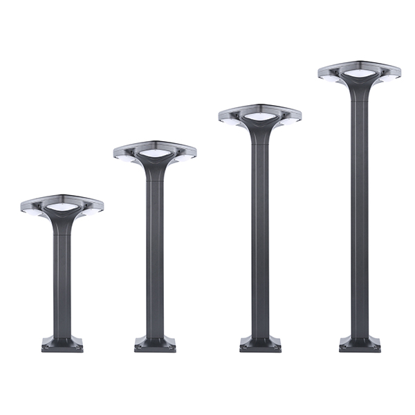 太阳能柱灯四叶