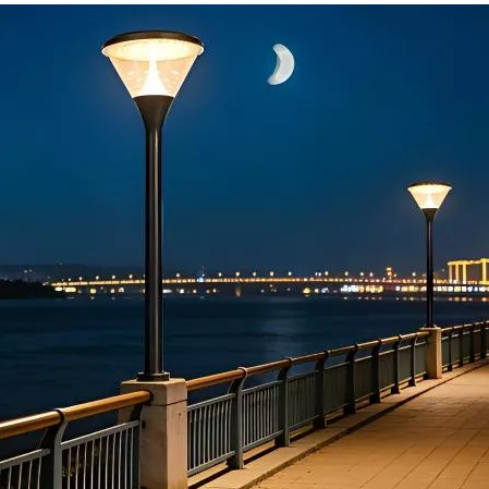 Lumină de sus pentru st&acirc;lp solar arhitectural premium | Iluminat peisaj comercial | PUTEREA E-ABLE