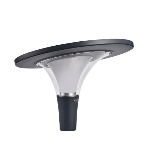 Athena AI-GL600R Solar-Gartenleuchte | 360&deg; blendfreie Leistung von 2800 lm