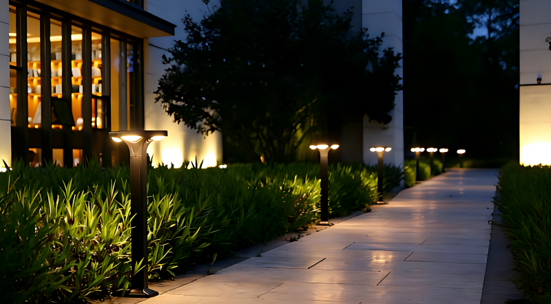 Profesjonalna symulacja oświetlenia DIALux dla instalacji słupka solarnego, demonstrująca wsparcie inżynieryjne dla projekt&oacute;w B2B..png