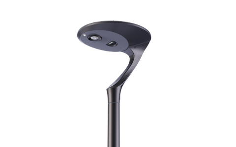 THEMIS Dark Sky Friendly Solar Post Top Light | 2800 lm ho&euml;-doeltreffende voetgangerbeligting