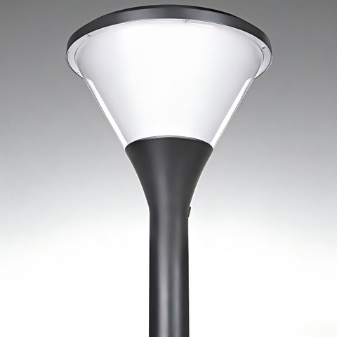 Premium Architectural Solar Post Top Light | Kommerciel landskabsbelysning | E-ABLE POWER