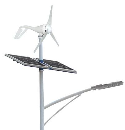 Sol&aacute;rn&iacute; a větrn&eacute; hybridn&iacute; pouličn&iacute; osvětlen&iacute;