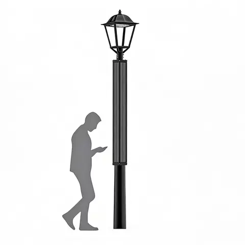 Lampu Taman Suria Menegak ZEUS 30W 